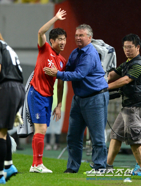 [포토] 히딩크-박지성의 세리머니, 