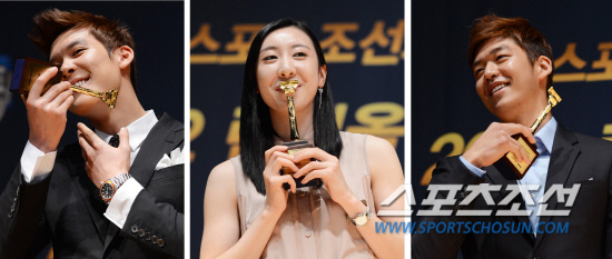 [포토] 박태환-신아람-이용대 