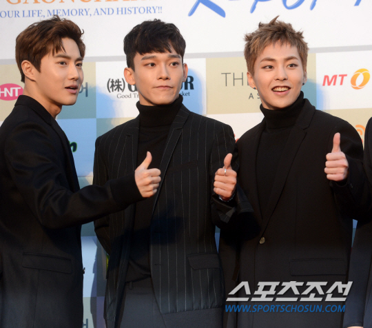 [포토] 수호-첸-시우민, 엄지 척!