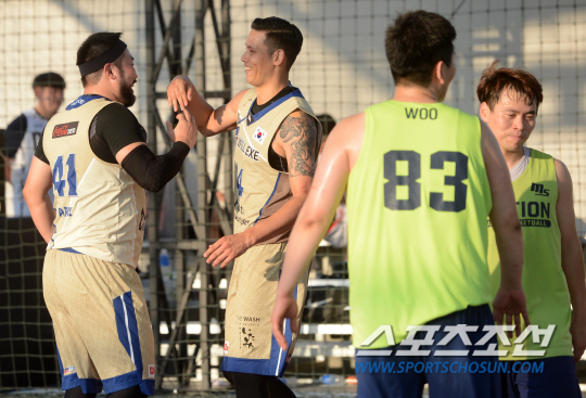 [3X3농구]'국가대표 한판 붙자' 모션스포츠 아마우승, 국대 상대 선전