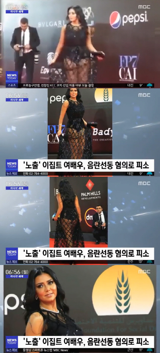 ‘시스루 의상 때문에’...음란선동 혐의로 피소된 이집트 유명 배우