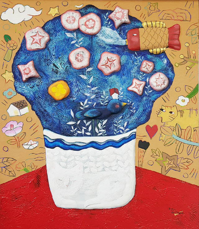 '힐링화가' 구채연의 '행복이 오는 소리'展, 16일부터 나우리아트갤러리