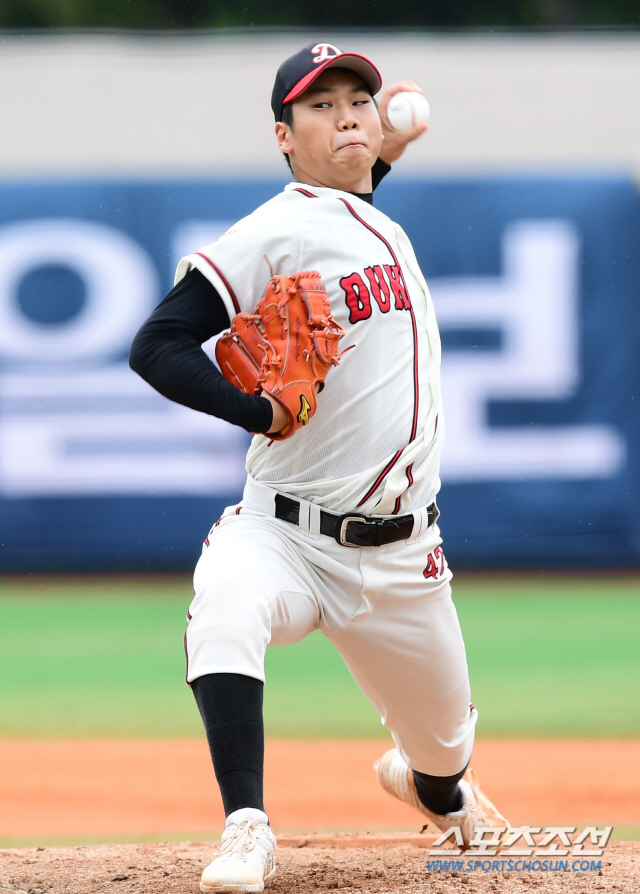 [SC영상] 덕수고 조원태 '승리를 향한 역투'