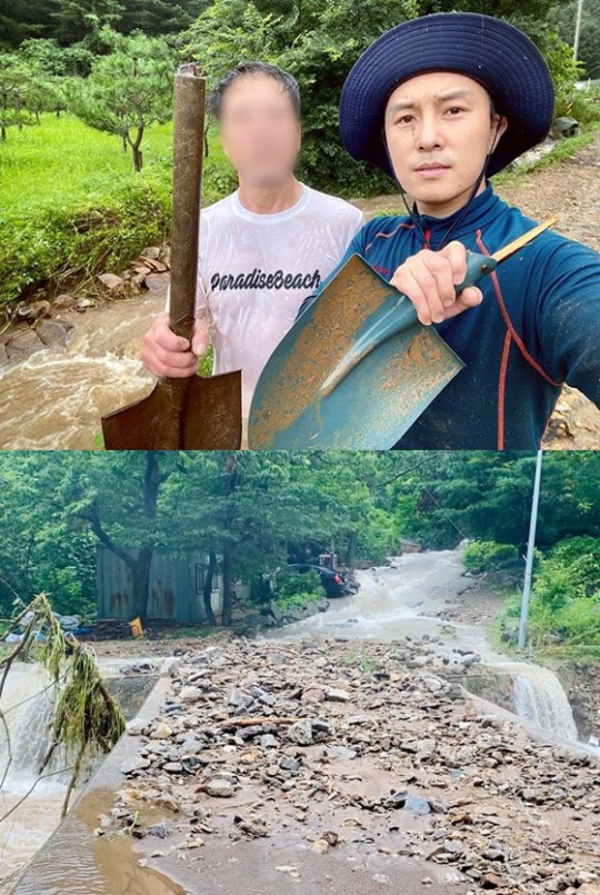 김동완, 가평서 폭우피해 호소 "집 배수로 막혀"→"직접 시설물 손보지 말길" 당부 [종합]