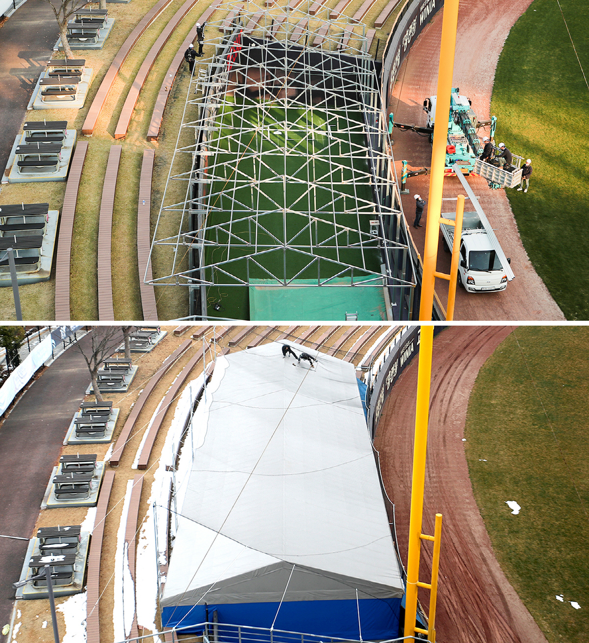 광주 챔피언스필드 불펜 모습. 사진제공=KIA 타이거즈