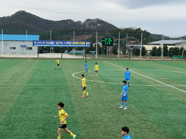 2021년 첫 전국대회인 제17회 1, 2학년 대학축구대회, 힘차게 개막