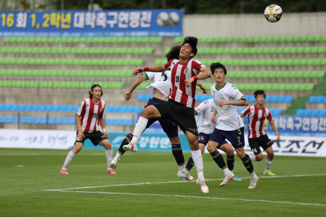 제16회 1, 2학년 대학축구연맹전 결승, 고려대-용인대 매치업 성사