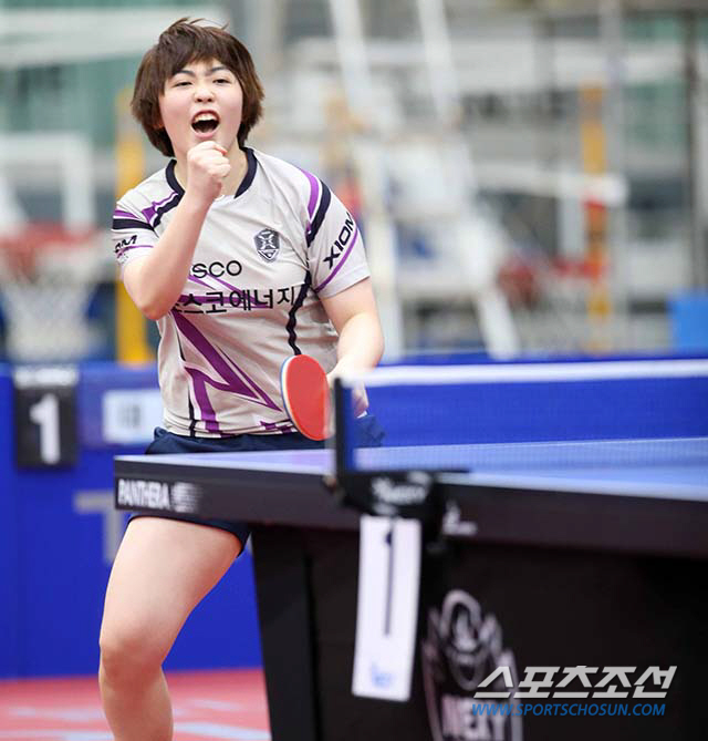 전지희의 포스코에너지,회장기탁구 전종목 우승! 새내기 유한나 뒷심 빛났다[회장기실업탁구]