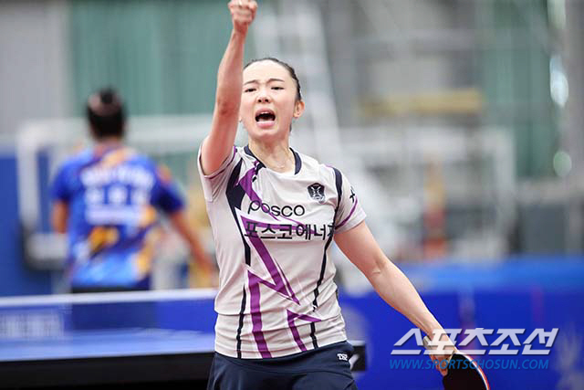 포스코에너지 전지희 사진제공=월간탁구 안성호 기자