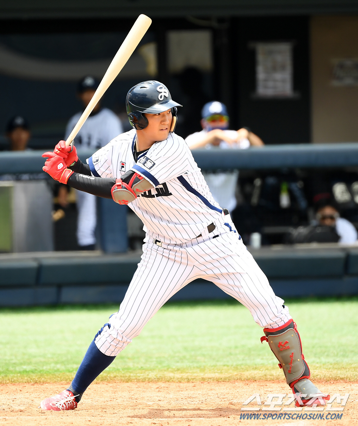 2020년 7월 30일 목동야구장에서 열린 제75회 청룡기 전국고교야구선수권대회 세광고와 북일고의 경기에 출전한 서울고 문정빈의 모습.[목동=박재만 기자]