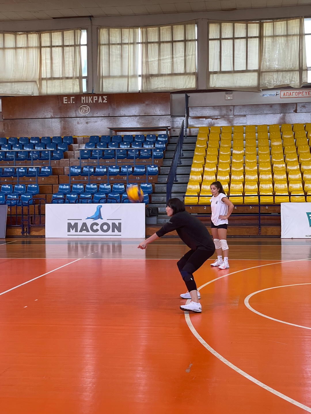 이재영이 19일 오전(한국시각)에서 열린 PAOK 테살로니키 특별훈련에서 리시브 훈련을 진행하고 있다. 사진제공=PAOK 테살로니키