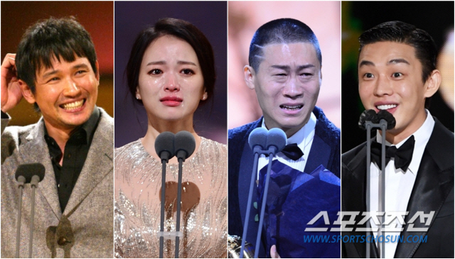 [청룡영화상] "마음껏 써달라"…청룡 뒤집어놓은, 희로애락 청룡 소감史