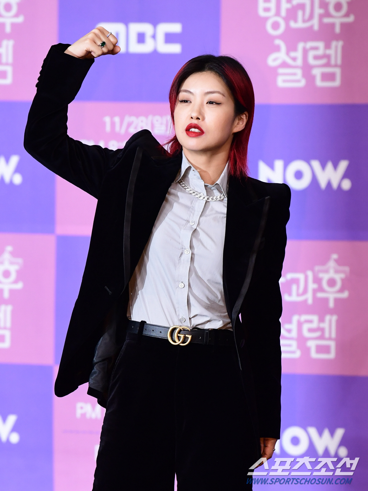 25일 서울 상암동 MBC 골드마우스홀에서 글로벌 걸그룹 오디션 프로그램 '방과후 설렘' 제작발표회가 열렸다. 포즈를 취하고 있는 아이키. 상암=송정헌 기자songs@sportschosun.com/2021.11.25/