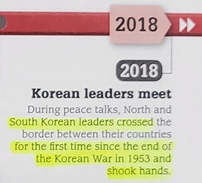 문재인 대통령이 처음으로 방북했다고 설명하는 영국 간행물 [반크 제공
