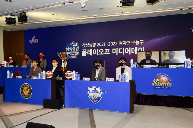'2승 vs 2승1패' WKBL 미디어데이, KB 우리은행 "2전 전승", 신한은행, BNK "2승1패"
