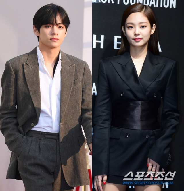 뷔, 제니 이마에 키스→영상통화?...커플 사진 파일 목록까지 '충격' [종합]