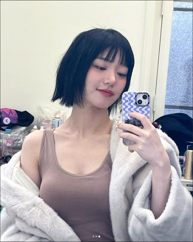 '견미리 딸' 이유비, 글래머 몸매에 단발머리까지…목선 섹시미 넘치네