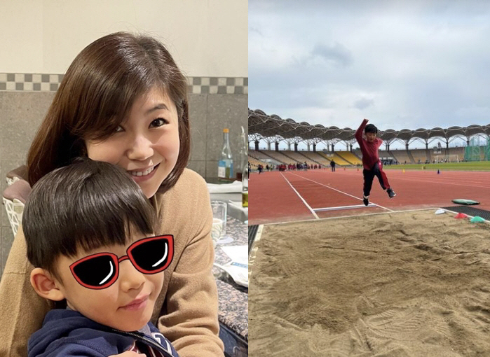 강수정, 홍콩에 남편·아들 두고 한국으로…"사진으로만 보니 아쉬워"