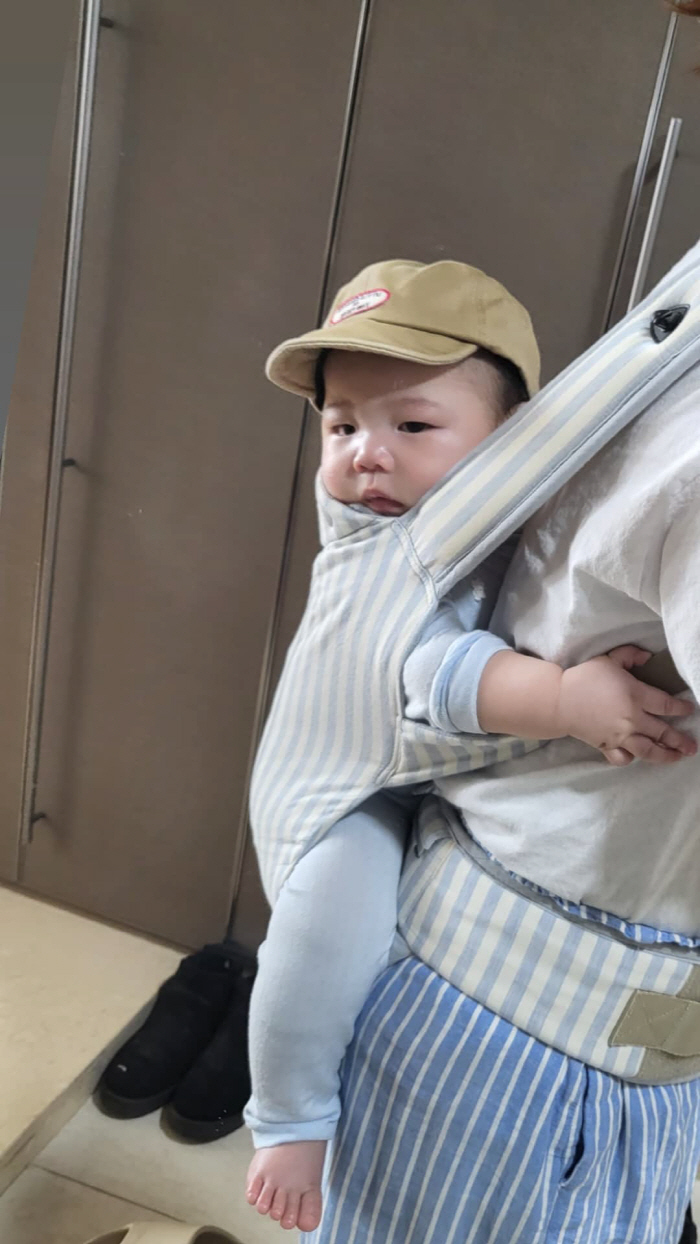 홍현희♥제이쓴 子, 모자 패션쇼에 인상 팍..."짜잉나"