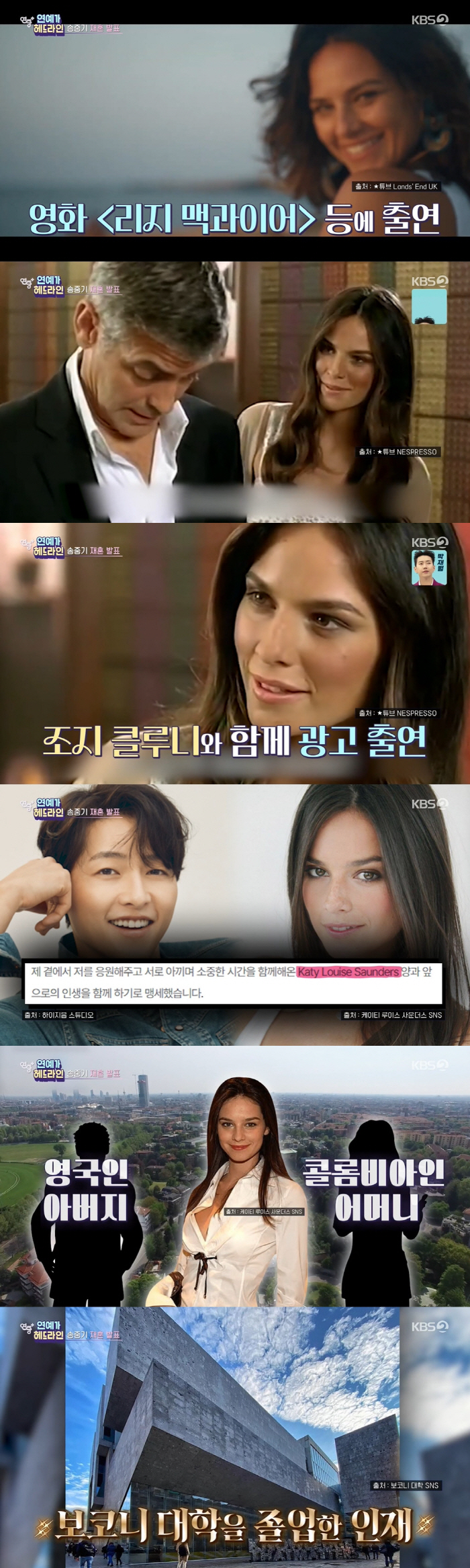 '송중기♥' 케이티, 조지 클루니와 광고→신혼집은 180평 빌라 [종합]