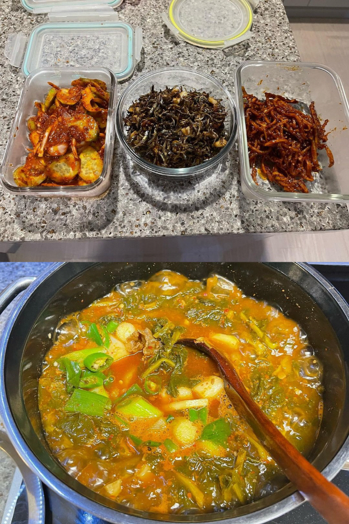 '김용건 며느리' 황보라, 영혼을 쏟아부은 반찬 "♥김영훈은 아내 잘만나…