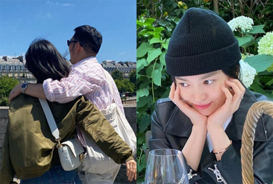 송혜교, 파리 여행서 자유 만끽...男과 어깨동무하고 거리 활보