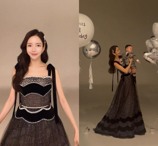 박현선, 남편 이필립♥아들 '커플 수트' 첫 공개 "아빠 닮아 끼 많은 …