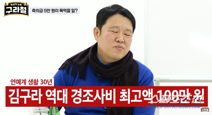김구라, '축의금'은 얼마? 50만원 '기본'에 이경규 등은 100만원……