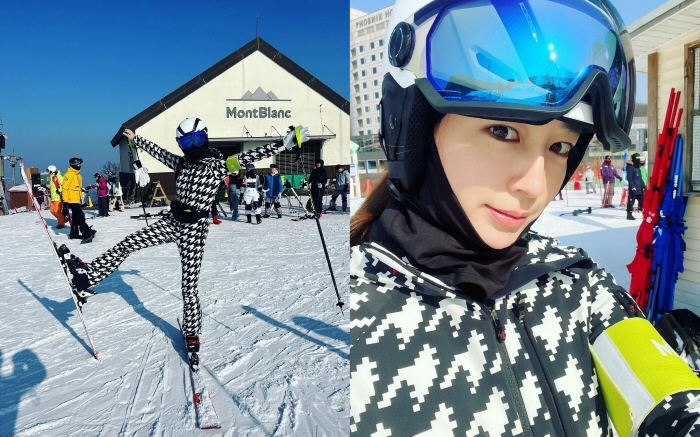 '이병헌♥' 이민정, 스키복 입어도 날씬하다니...미모는 더 난리
