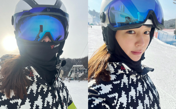 '이병헌♥' 이민정, 스키복 입어도 날씬하다니...미모는 더 난리