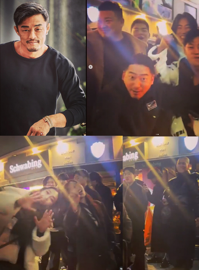 추성훈 '피지컬 100' 회식 쐈다..'먹자골목' 꽉 채운 '살벌' 근육…