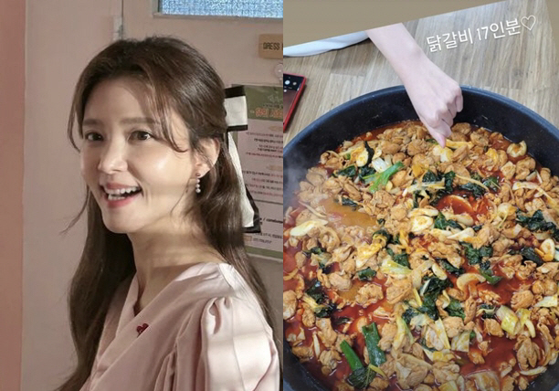 '백도빈♥' 정시아, 이렇게 '큰 손'이었나…엄청난 양의 "닭갈비 17인…