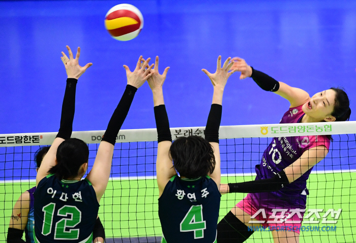 김연경 폭발! 흥국생명 셧아웃 승리! 현대건설과 승점 60 동률[수원 리…