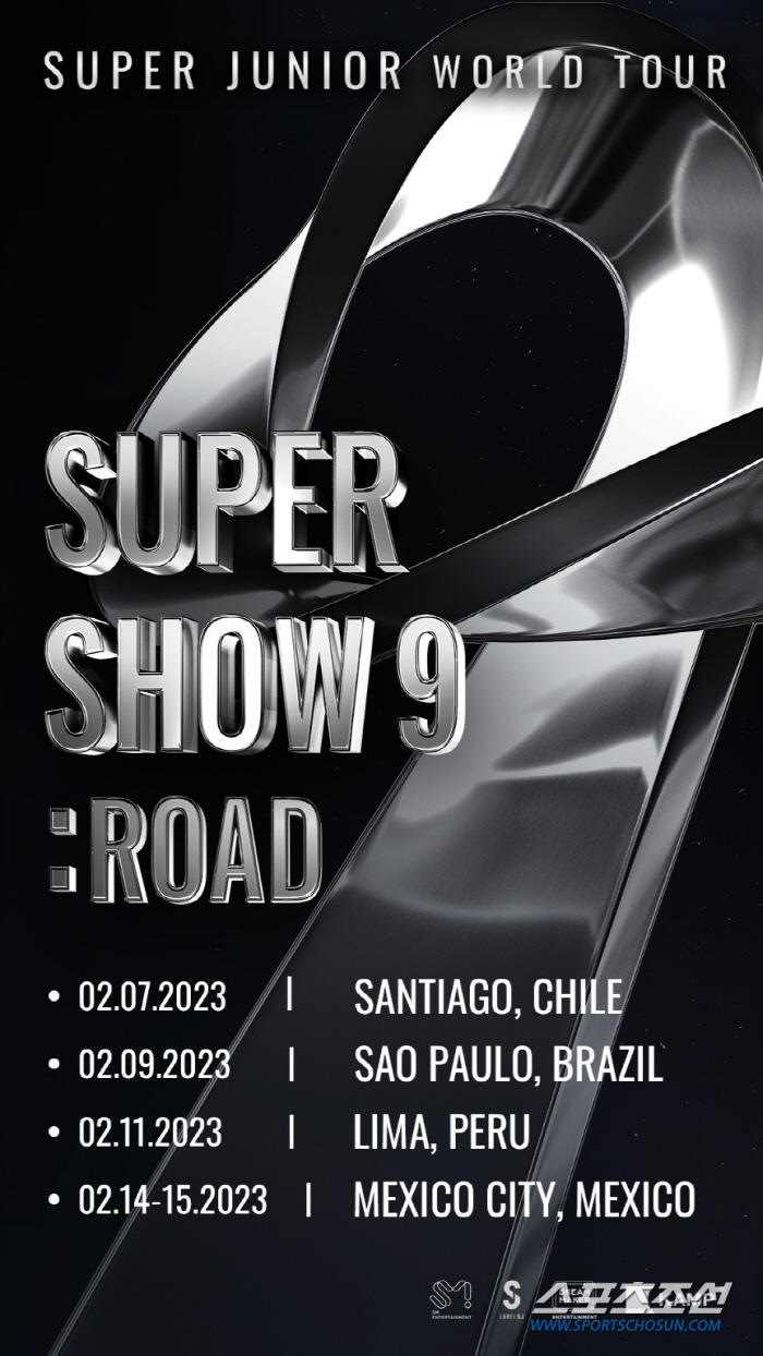 슈퍼주니어, 5년 만에 남미 투어 'SUPER SHOW 9 : ROAD'…