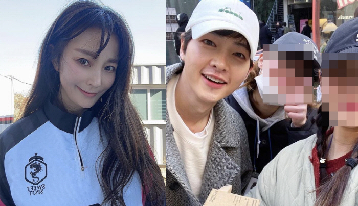 안혜경, 송중기 실물 영접에 감격..“이런 감동..고맙다”