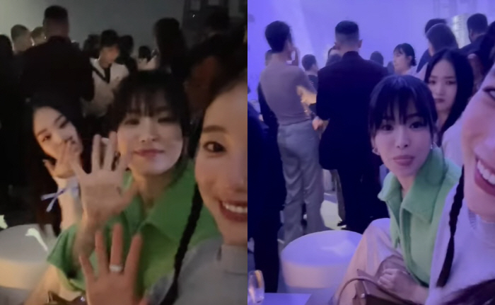 송혜교, 이런 모습도 있었어? '혀 날름' 내밀고 폭소…동은이 신났네
