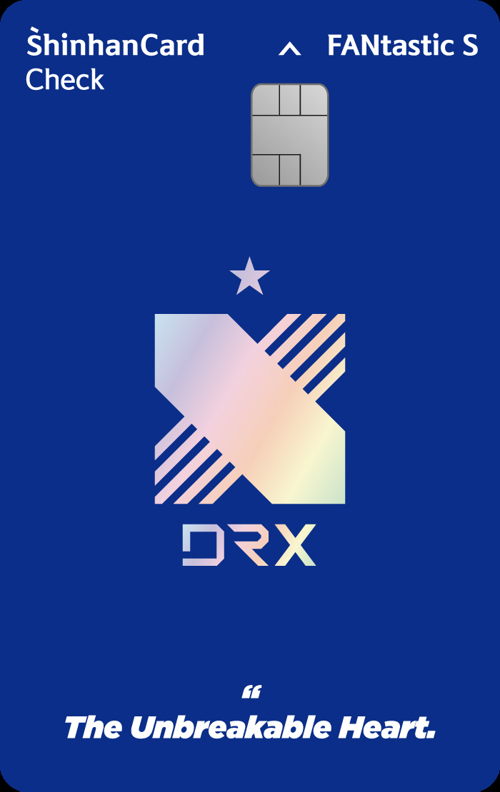 신한카드, E스포츠 팬 겨냥 'DRX 체크카드' 출시