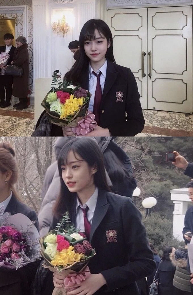 "남해이 '찐' 고딩시절 이랬다"…노윤서, 동안에 여고생 전문? 벌써 스…