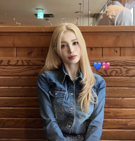 유깻잎, 머리색 하나로 이렇게 달라질 일? '바비인형 그 자체'