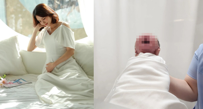 "반가워 내아가"…'동창 남편♥' 써니힐 빛나, 발렌타인데이 子출산