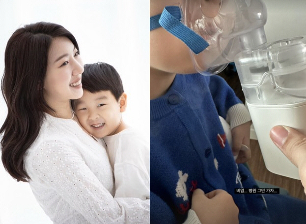'이필모♥' 서수연, 子 입에 기구 씌우는 엄마의 속상함 "병원 그만 가…