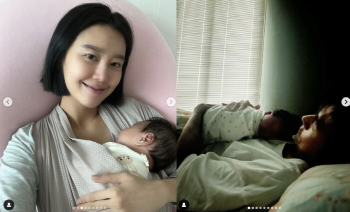 난임극복 '송재희♥' 지소연 "신생아 딸, 10cm 씩 쑥쑥 커" 롱다리…