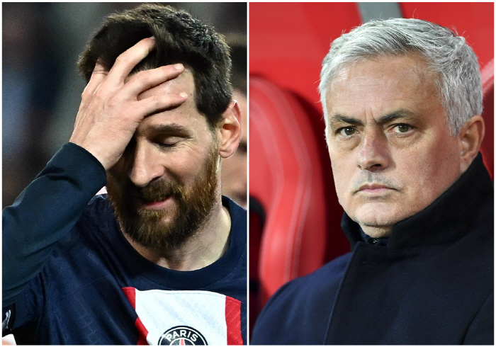 "메시<호날두"라던 무리뉴,메시와 'PSG 한솥밥' 현실로?