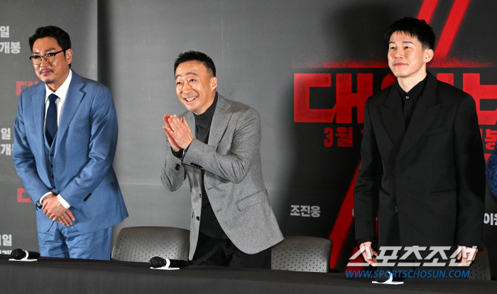 [SC현장] "꼭 극장에서 봐달라"…'대외비' 조진웅X이성민X김무열의 욕…