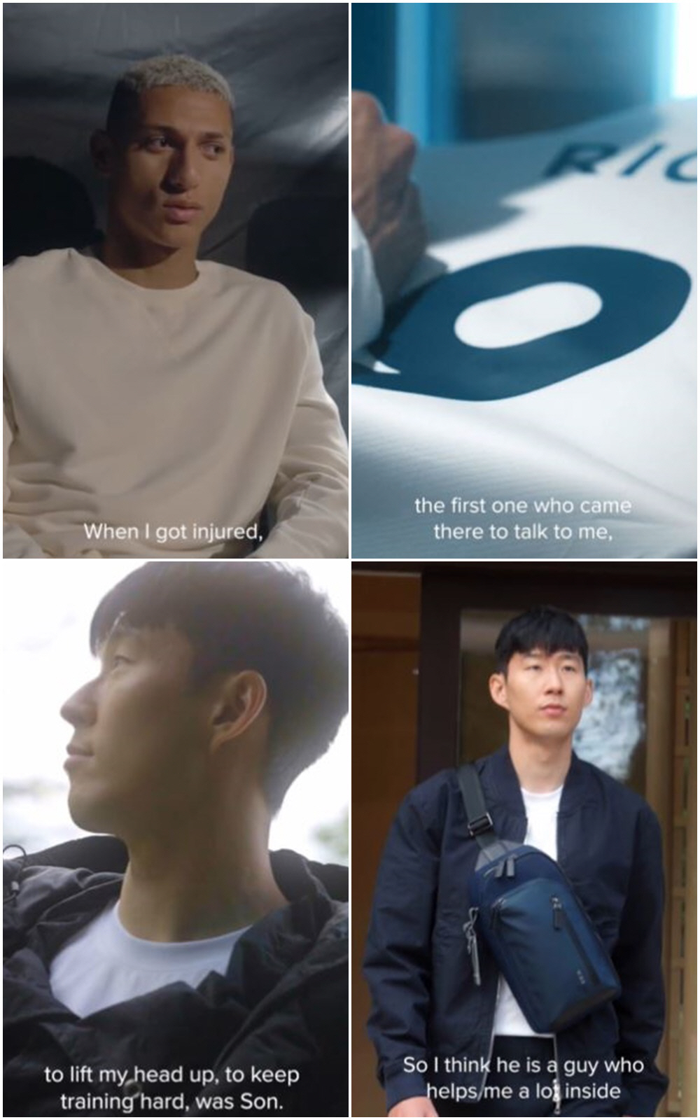 "내가 다쳤을때 가장 먼저 달려와준 SON" 히샬리송의 고백