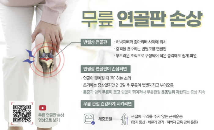 운동 중 무릎에서 '퍽', 혹시 '반월상 연골판' 파열?