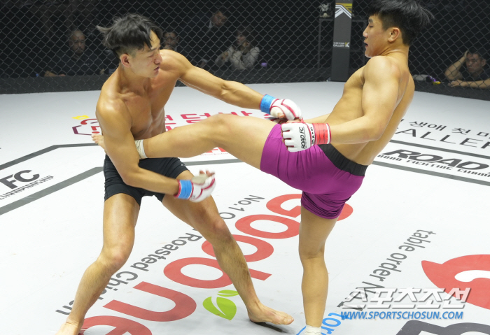 경찰관 파이터, 안면 부상으로 데뷔전 패배[로드FC]
