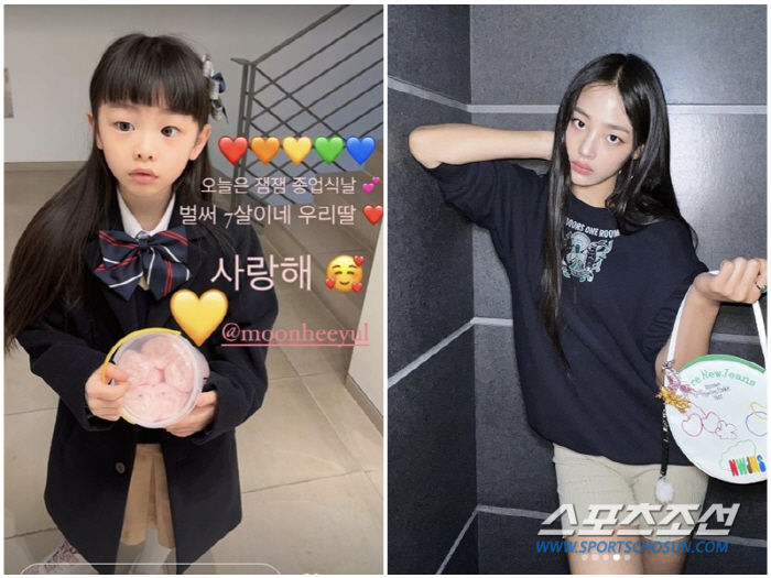 '문희준♥소율' 딸 희율, 뉴진스 민지와 똑 닮았네! 남다른 비주얼 자랑