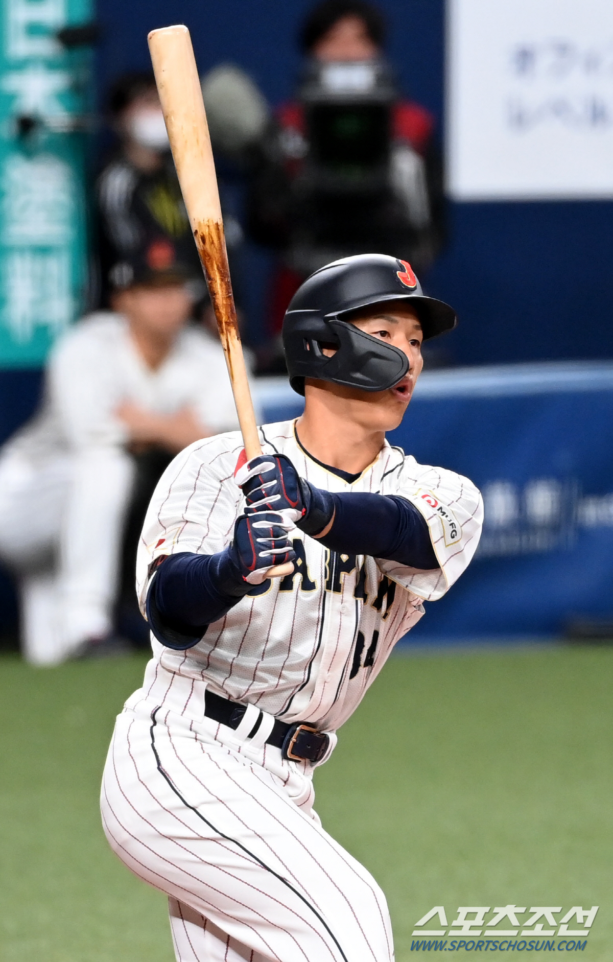 7일 오릭스전에 4번 타자로 나선 요시다. 오사카=허상욱 기자 wook@sportschosun.com