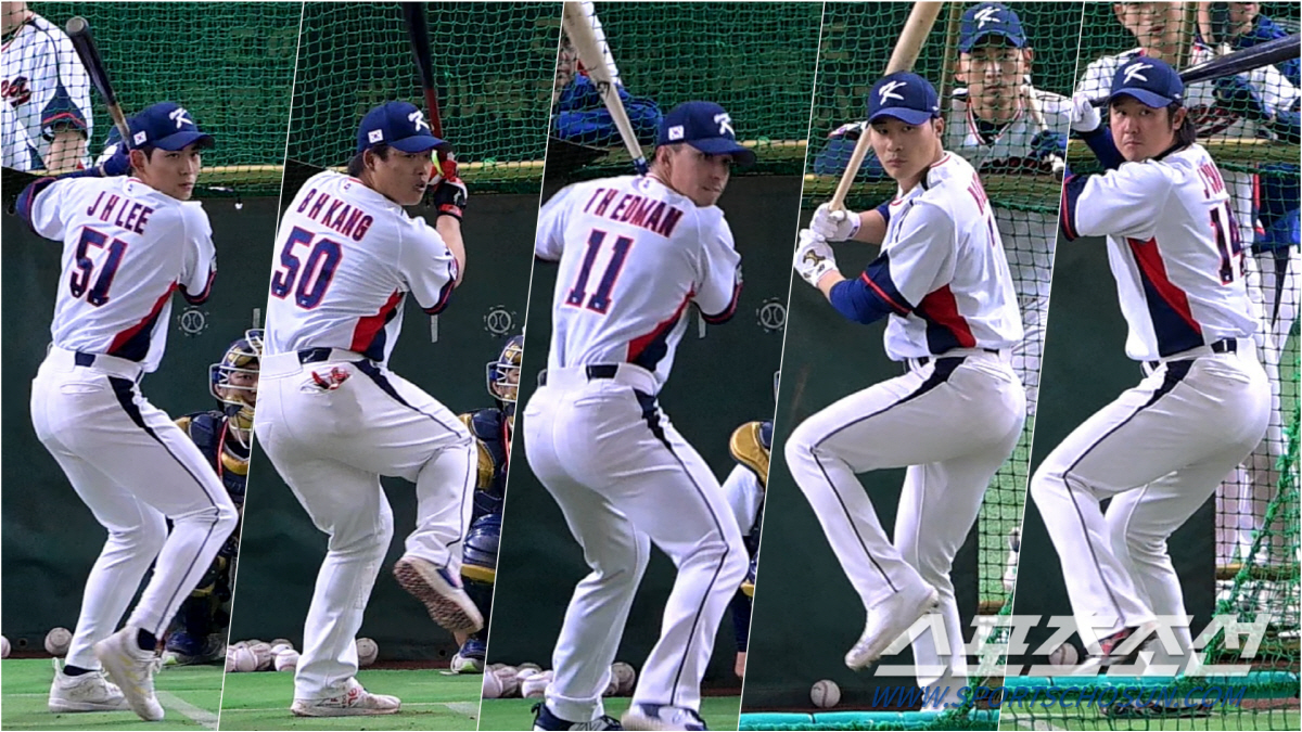 '도쿄돔 담장 향해 펑펑!' 이정후 강백호 에드먼 김하성 최정, 체코전 …